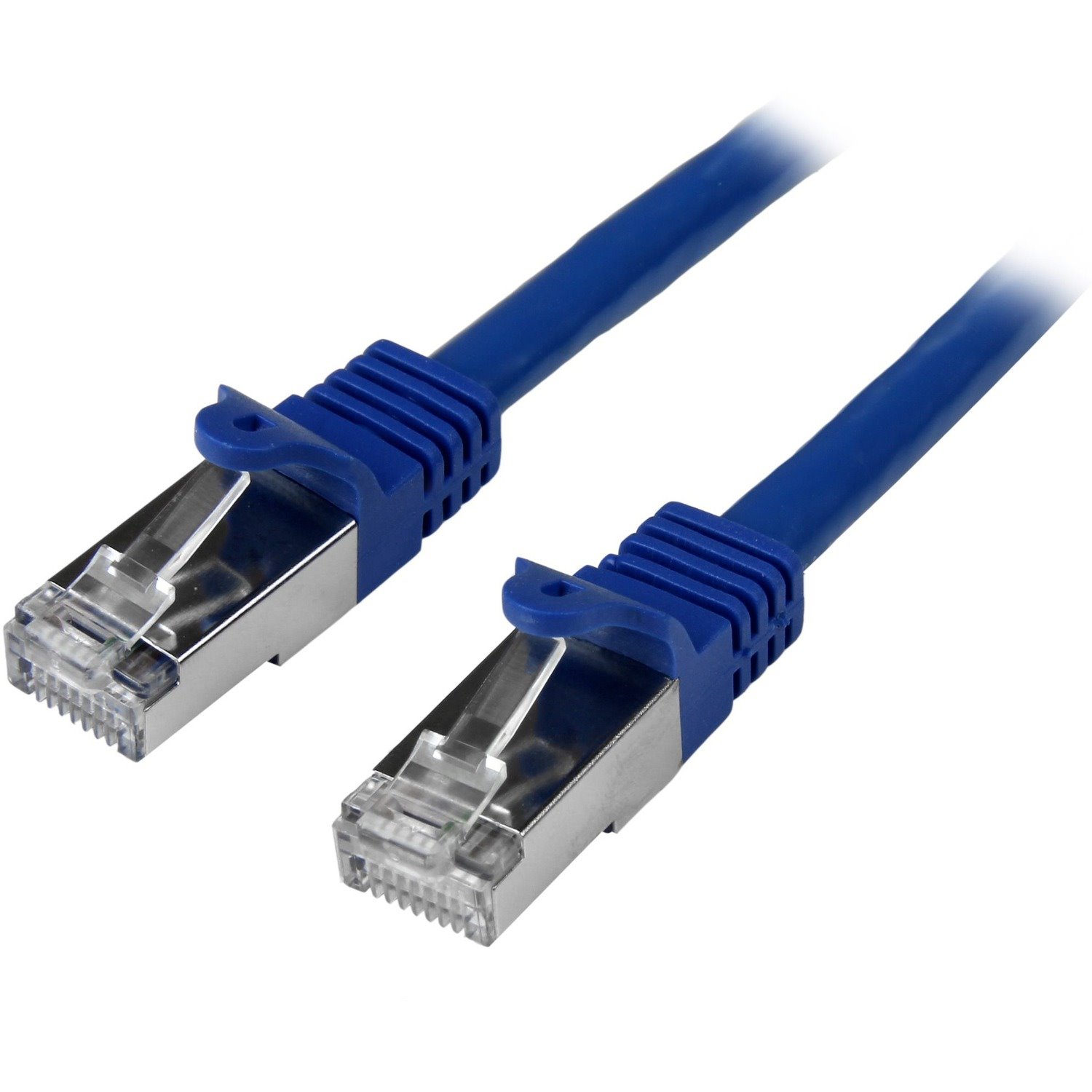 StarTech.com 1m Cat6 Patch Cable - Shielded (SFTP) Snagless Gigabit Network Patch Cable - Blue Cat 6 Ethernet Patch Lead