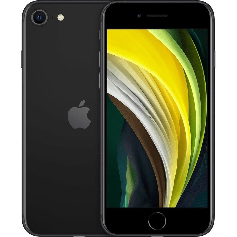 Apple iPhone SE 64 GB Smartphone - 11.9 cm (4.7") LCD HD 750 x 1334 - Dual-core (2 Core) 2.65 GHz Quad-core (4 Core) 1.80 GHz - 3 GB RAM - iOS 13 - 4G - Black