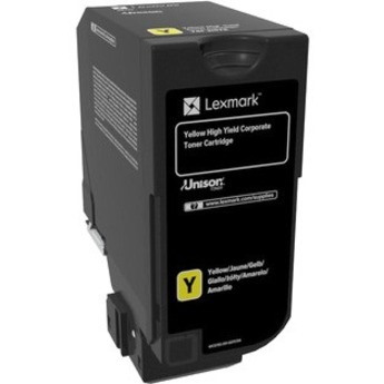 Lexmark 12K Original High Yield Laser Toner Cartridge - Yellow - 1 Pack