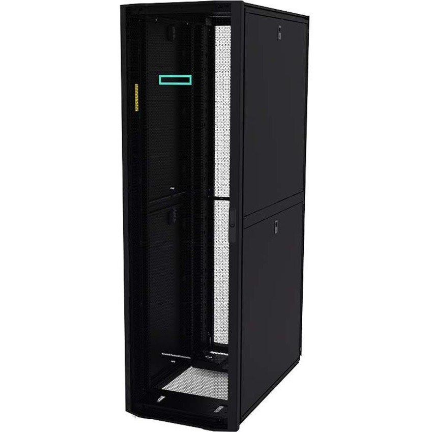 HPE Advanced 22U Floor Standing Enclosed Cabinet Rack Cabinet for Server, Networking, Storage - 600 mm Rack Width x 1075 mm Rack Depth - Black