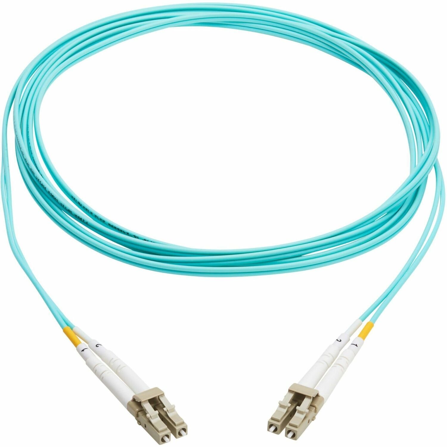Eaton Tripp Lite Series 10Gb Duplex Multimode 50/125 OM3 OFNP Fiber Patch Cable (LC/LC) - Aqua, 3 m (9.8 ft.), TAA