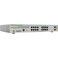 Allied Telesis L3 switch with 16 x 10/100/1000T PoE ports and 2 x 100/1000X SFP ports