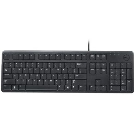 Dell QuietKey Keyboard - Cable Connectivity - USB 2.0 Interface - English (UK)