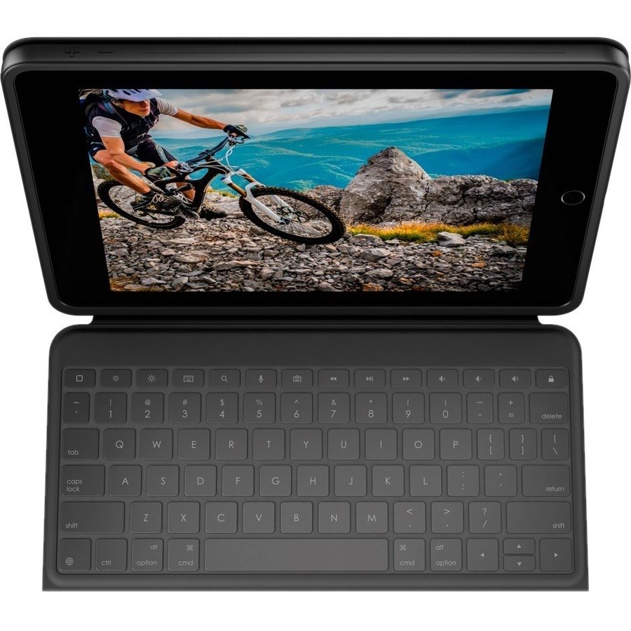 Logitech Rugged Folio Rugged Keyboard/Cover Case (Folio) Apple iPad (7th Generation), iPad (8th Generation) Tablet - Graphite