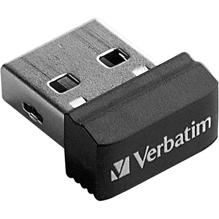 Verbatim 64GB Store 'n' Stay Nano USB Flash Drive - Black