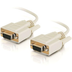 C2G 6ft DB9 F/F Null Modem Cable - Beige