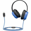 Extreme Headset w/braided cable, inline volume control and built-in microphone w/USB Connector
