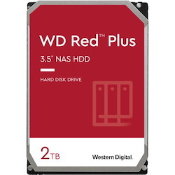WD Red Plus WD20EFRX 2 TB Hard Drive - 3.5" Internal - SATA (SATA/600)