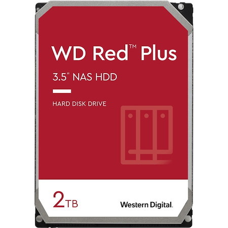 WD Red Plus WD20EFRX 2 TB Hard Drive - 3.5" Internal - SATA (SATA/600)