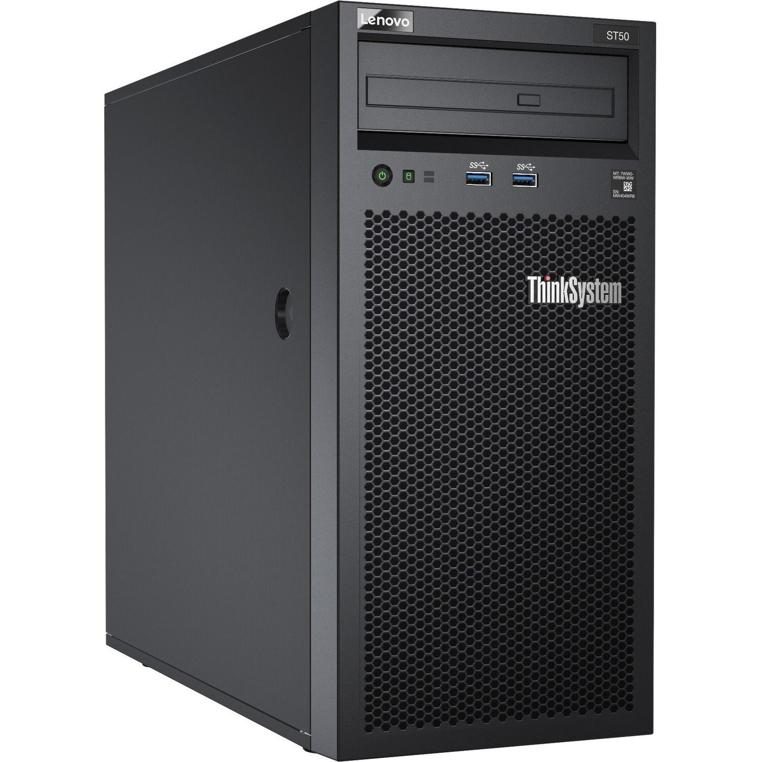 Lenovo ThinkSystem ST50 7Y48A03CEA 4U Tower Server - 1 x Intel Xeon E-2224G 3.50 GHz - 8 GB RAM - 4 TB HDD - (2 x 2TB) HDD Configuration - Serial ATA/600 Controller