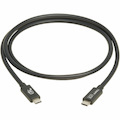 Tripp Lite by Eaton USB4 40Gbps Cable (M/M) - USB-C, 8K 60 Hz, 240W PD Charging, Black, 1.2 m (4 ft.