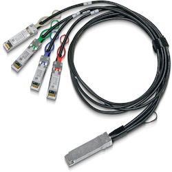 Mellanox Mcp7f00-A003r30l 9.84 FT. Black Passive Copper Hybrid Cable Eth 100GbE To 4x25GbE QSFP28 To 4xSFP28 3M Colored 30Awg