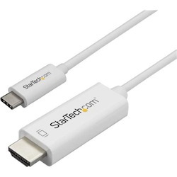StarTech.com 6ft (2m) USB C to HDMI Cable - 4K 60Hz USB Type C DP Alt Mode to HDMI 2.0 Video Display Adapter Cable - Works w/Thunderbolt 3