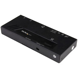 StarTech.com 2-Port HDMI Automatic Video Switch - 4K 2x1 HDMI Switch with Fast Switching, Auto-Sensing and Serial Control