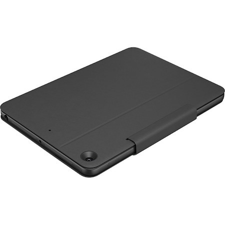 Logitech Rugged Folio Keyboard/Cover Case (Folio) for 25.9 cm (10.2") Apple, Logitech iPad (7th Generation) Tablet - Graphite