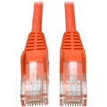 Eaton Tripp Lite Series Cat5e 350 MHz Snagless Molded (UTP) Ethernet Cable (RJ45 M/M), PoE - Orange, 7 ft. (2.13 m)