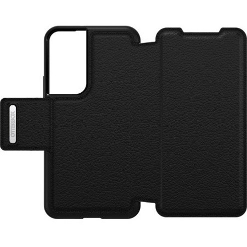 OtterBox Strada Carrying Case (Folio) Samsung Galaxy S22 Smartphone - Shadow Black