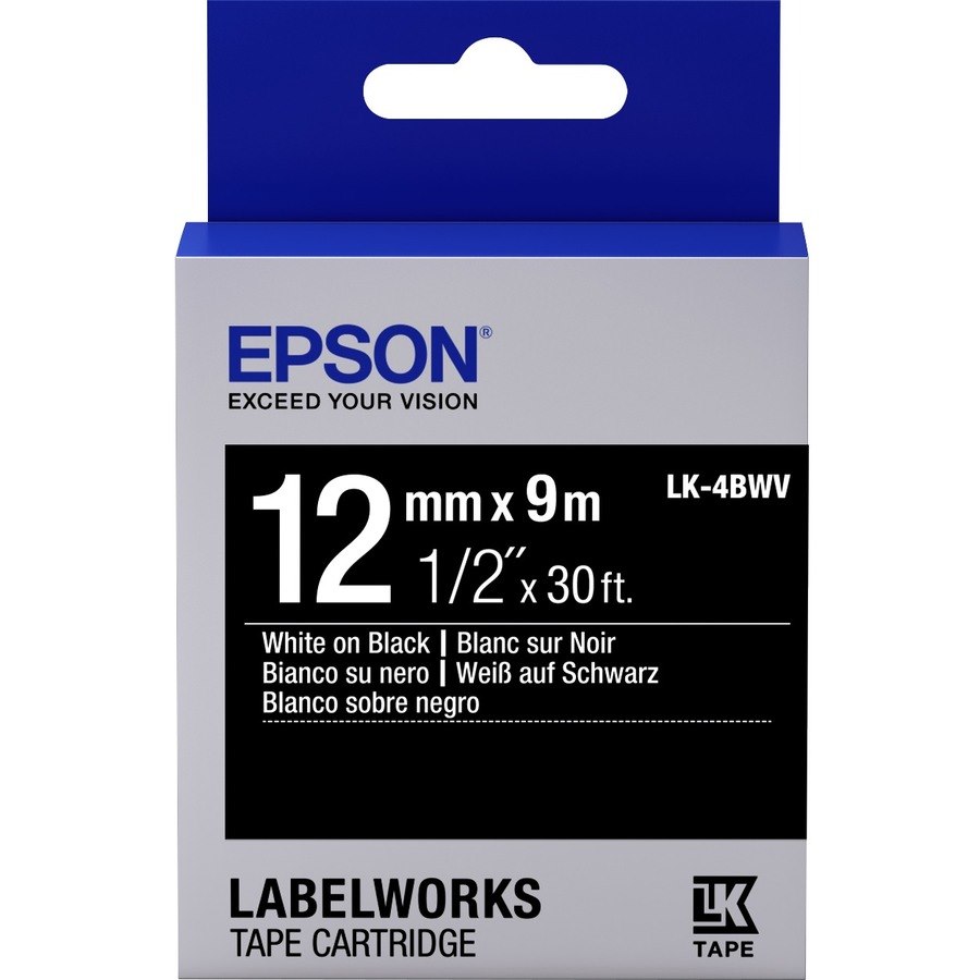Epson LabelWorks LK-4BWV Label Tape
