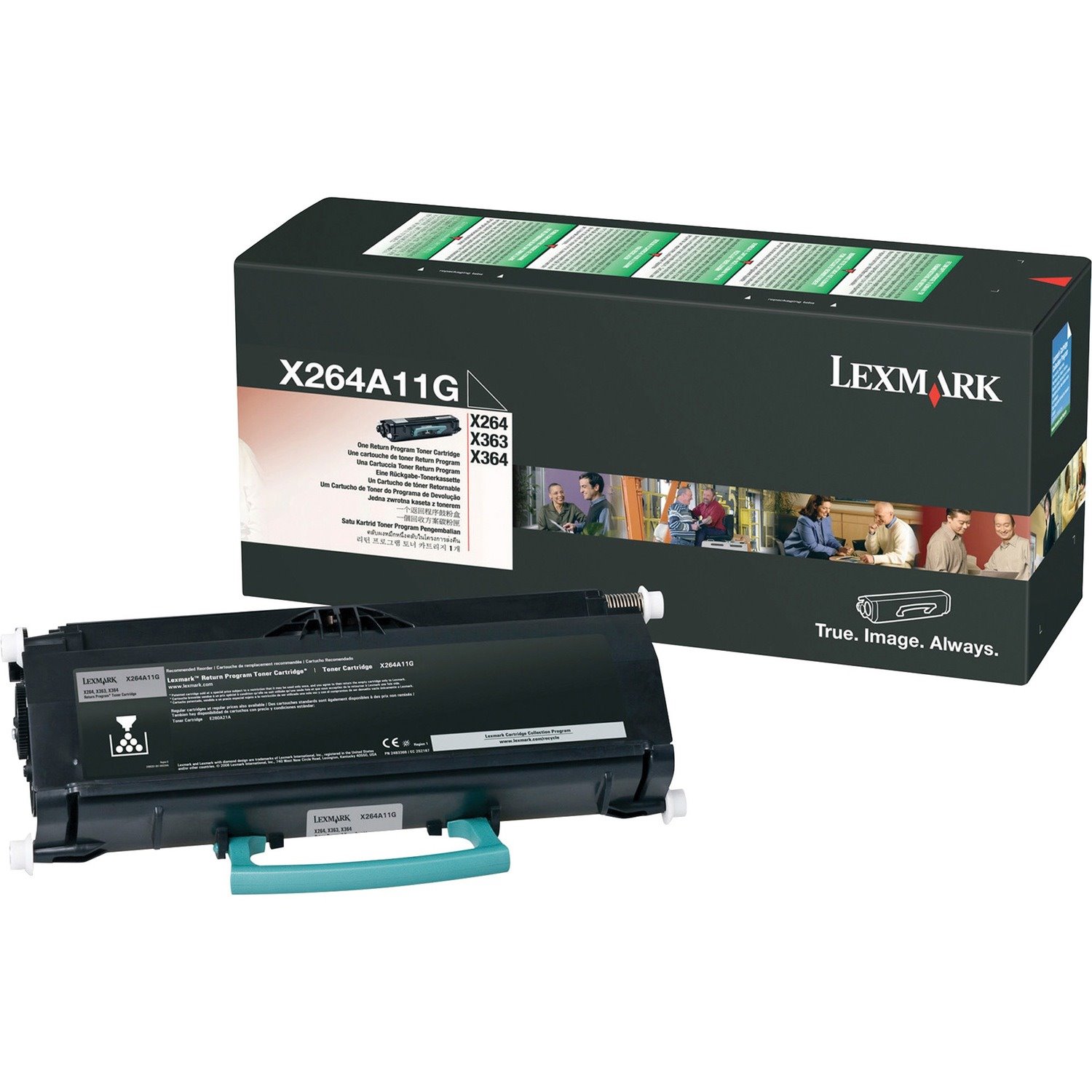 Lexmark X264A11G Original Laser Toner Cartridge - Black Pack