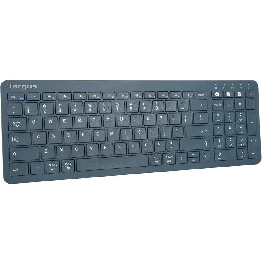 Targus Midsize Multi-Device Bluetooth Antimicrobial Keyboard (Blue)