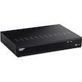 TRENDnet 8-Channel UHD PoE NVR, TV-NVR1508, H.264/H.265 4K (8MP), Up to 12TB Storage (HDD Not Included), Supports one 4K Camera Channel, 56W PoE Power Budget, Rackmount Design, 240fps, Black