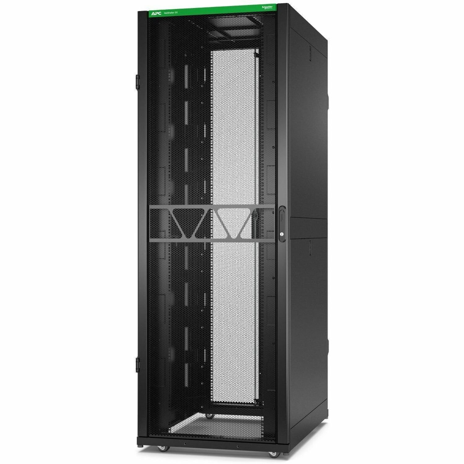APC by Schneider Electric NetShelter SX 45U Enclosed Cabinet Rack Cabinet for Server, Equipment, Networking, Data Center - 482.60 mm Rack Width x 914.91 mm Rack Depth - Black