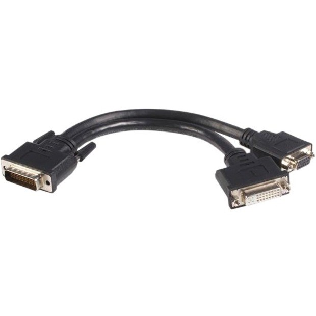 StarTech.com DMS 59 Splitter Cable - 8in - DMS 59 to 1 x DVI / 1 x VGA - Y Cable - DMS 59 to VGA - Monitor Splitter Cable - DMS 59 Cable