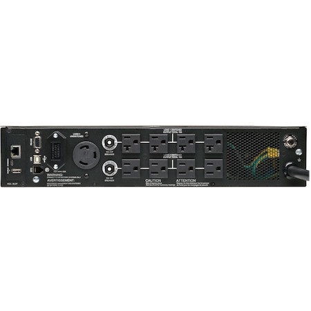 Eaton Tripp Lite Series SmartOnline 3000VA 2700W 120V Double-Conversion UPS - 7 Outlets, Extended Run, Network Card Included, LCD, USB, DB9, 2U Rack/Tower - Battery Backup