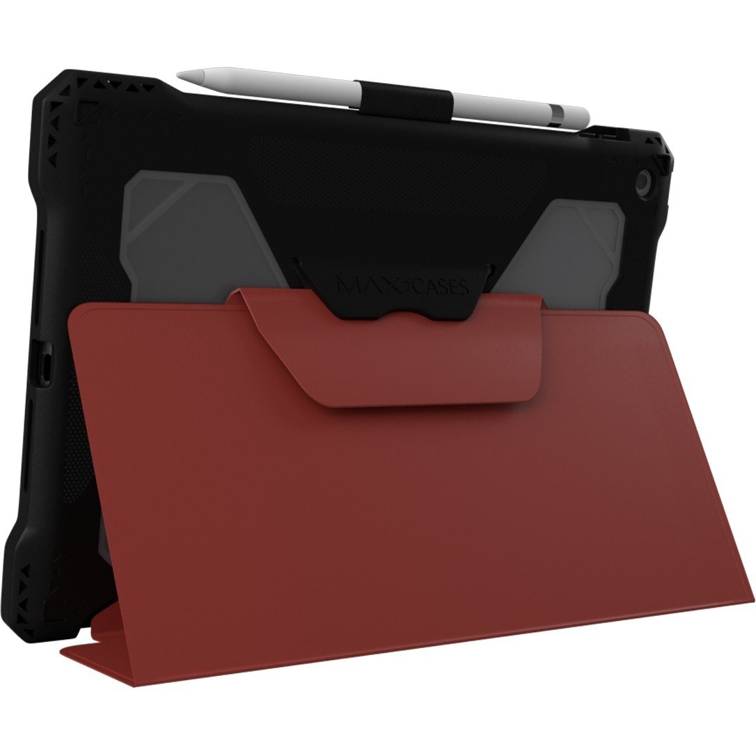 Extreme Folio-X2 for iPad 9 (7/8) 10.2" (2021) (New Wipeable Material) (Red)