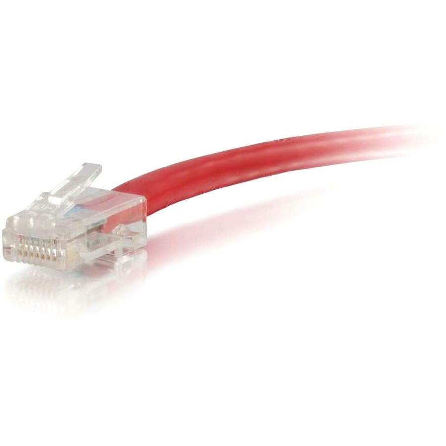C2G-8ft Cat6 Non-Booted Unshielded (UTP) Network Patch Cable - Red