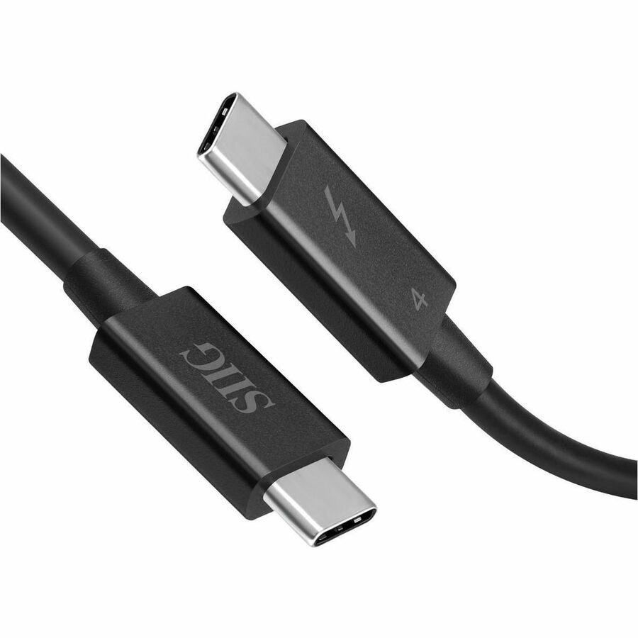 SIIG Thunderbolt 4 Cable 2.3ft (0.7M) - 8K@60Hz Display - 40Gbps Data Transfer - Up to 240W Charging - Intel Thunderbolt Certified