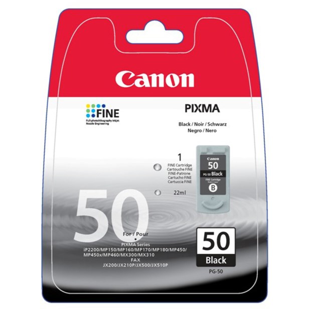 Canon PG-50 Original Inkjet Ink Cartridge - Black Pack