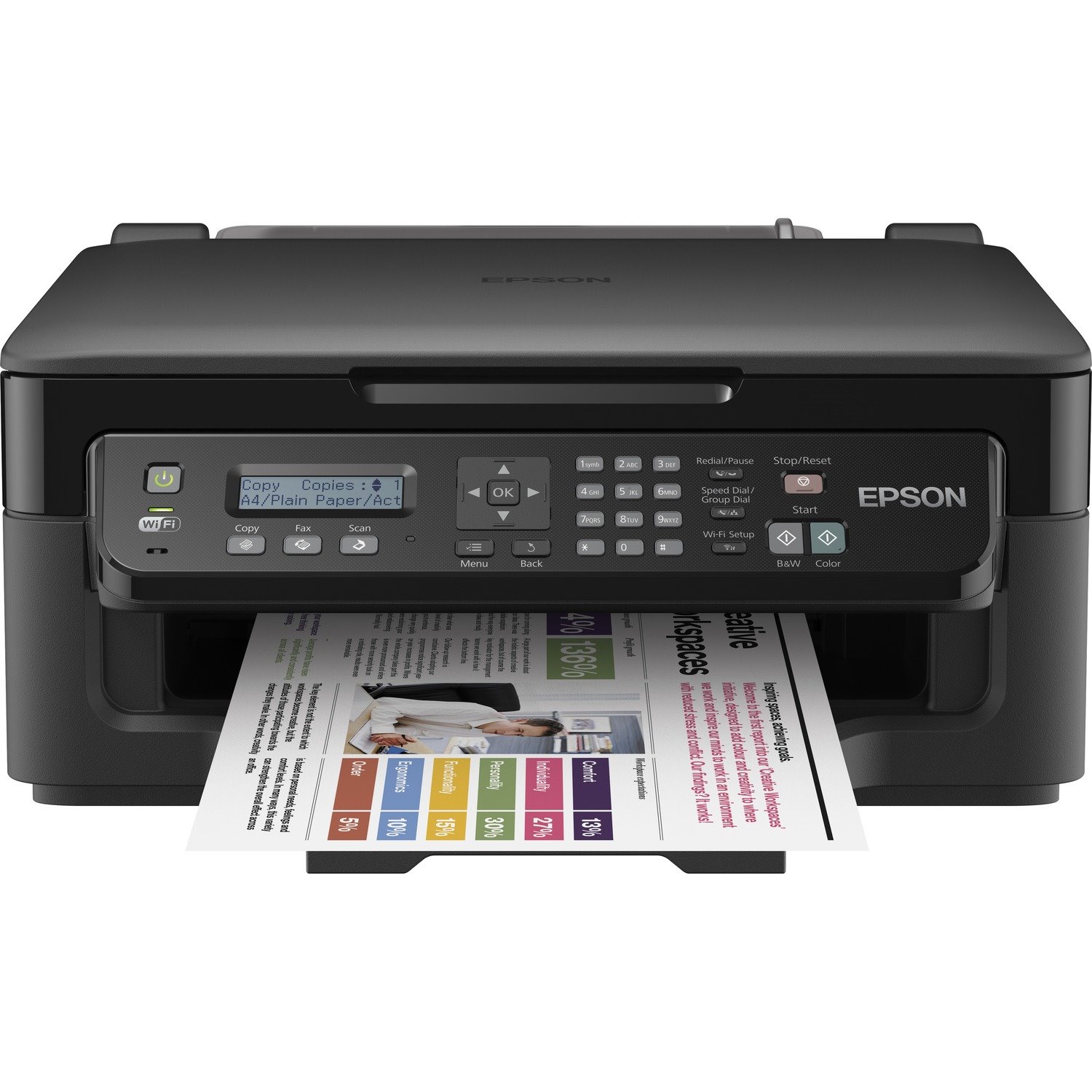 Epson WorkForce WF-2510 Wireless Inkjet Multifunction Printer - Colour