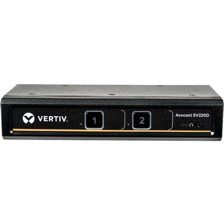 Vertiv Avocent SV200 Desktop KVM Switch | 2 Port | DisplayPort (SV220D-001)