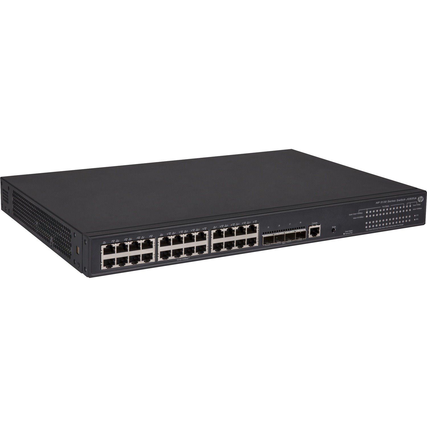 HPE 5130 EI 5130-24G-PoE+-4SFP+ (370W) EI 24 Ports Manageable Layer 3 Switch - 10 Gigabit Ethernet, Gigabit Ethernet - 10GBase-X, 10/100/1000Base-TX