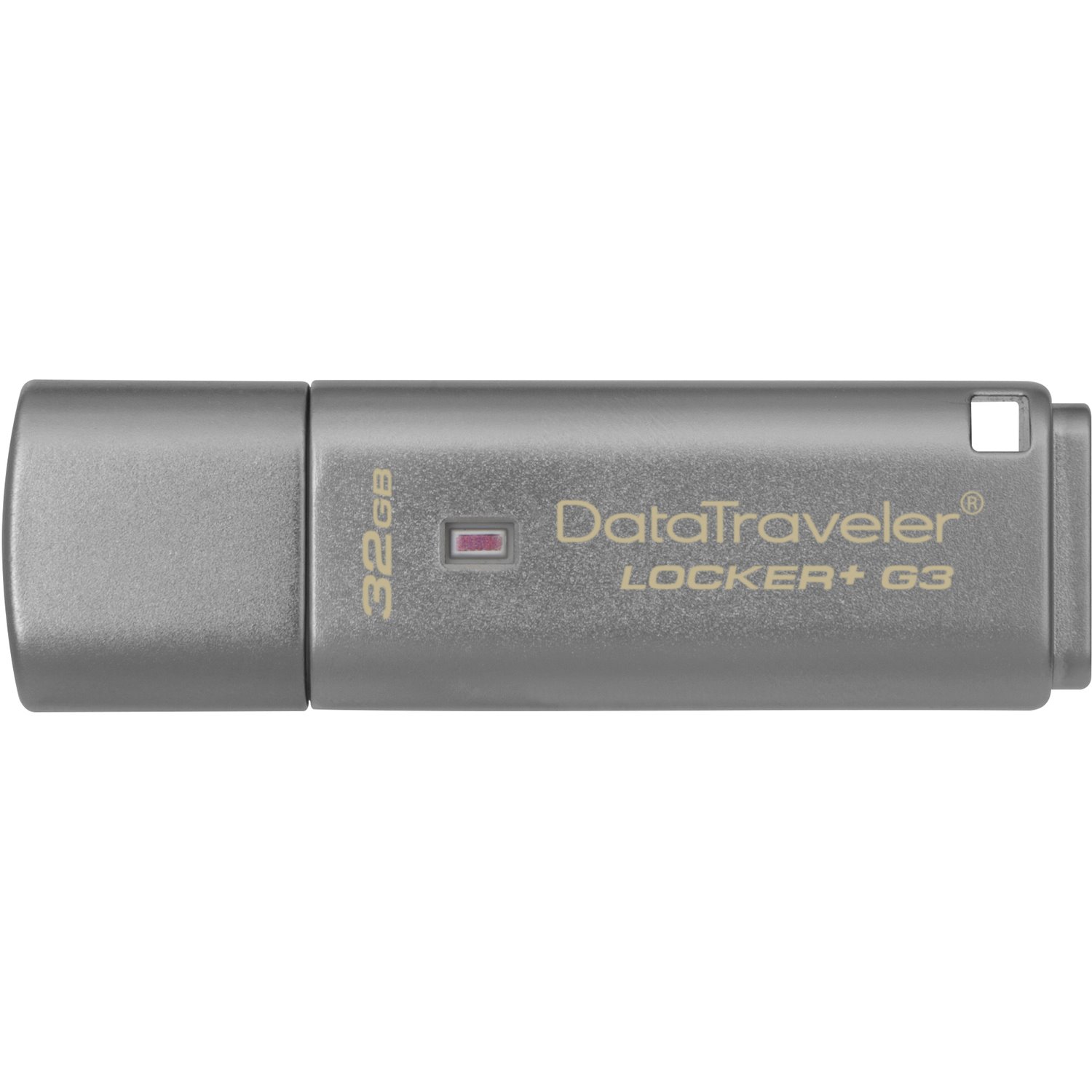 Kingston DataTraveler Locker+ G3 32 GB USB 3.0 Flash Drive - Silver