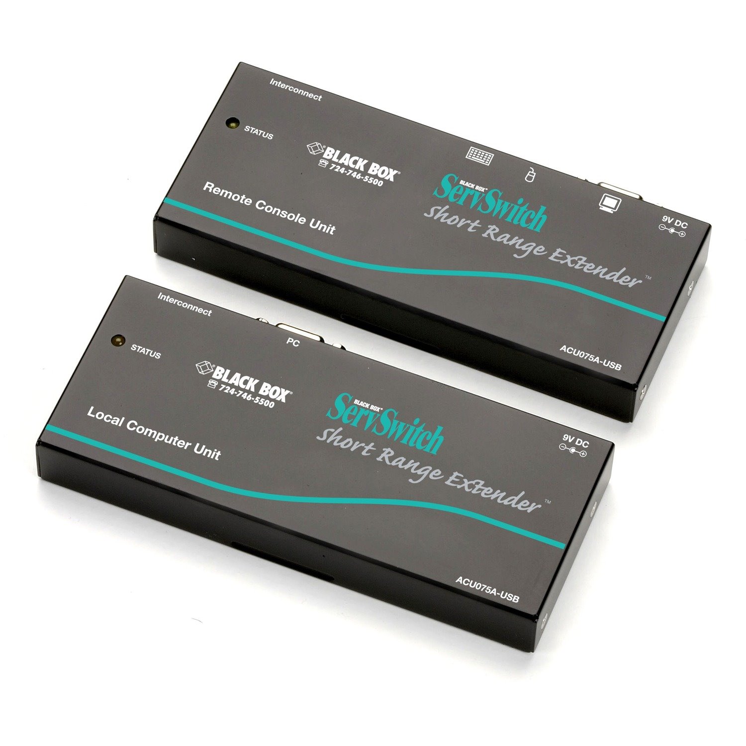 Black Box ServSwitch KVM Short-Range Extender Kit, USB