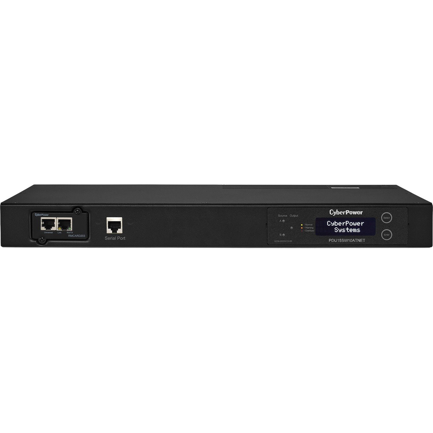 CyberPower PDU15SW10ATNET 100 - 120 VAC 15A Switched ATS PDU