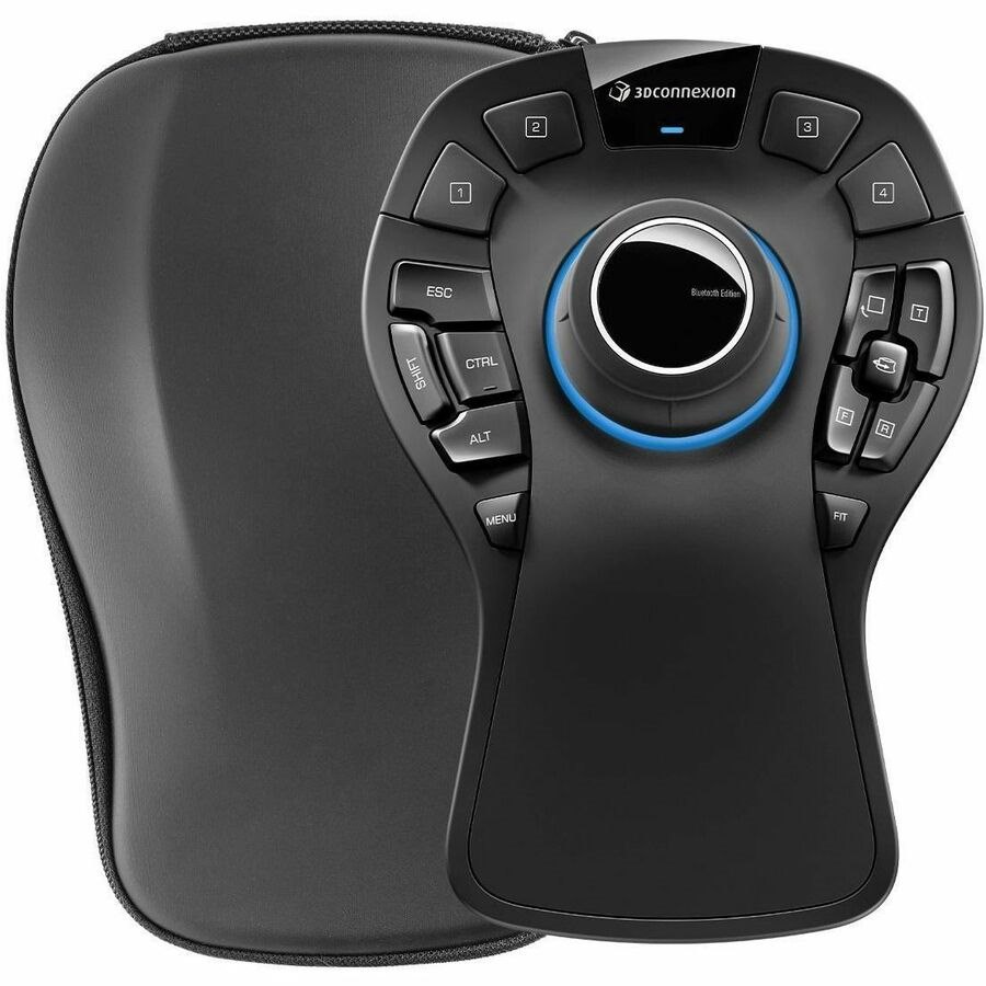 3Dconnexion SpaceMouse Pro Mouse - Bluetooth - USB Type C - 15 Programmable Button(s)