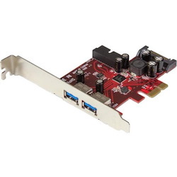 StarTech.com 4 Port PCI Express USB 3.0 Card - 5Gbps - 2 External & 2 Internal (IDC) - SATA Power