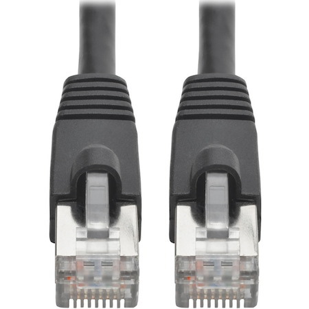 Eaton Tripp Lite Series Cat6a 10G Snagless Shielded STP Ethernet Cable (RJ45 M/M), PoE, Black, 7 ft. (2.13 m)