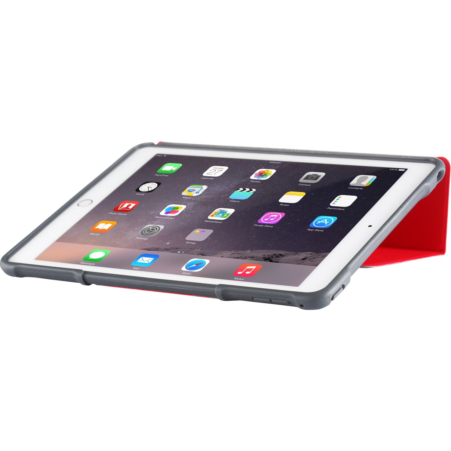 STM Goods dux Carrying Case Apple iPad Air 2 Tablet - Red, Clear