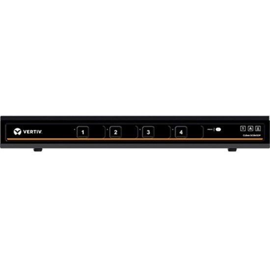 Vertiv Cybex SC800 Secure Desktop KVM| 4 Port Single-Head| DP in/DP out|DPP