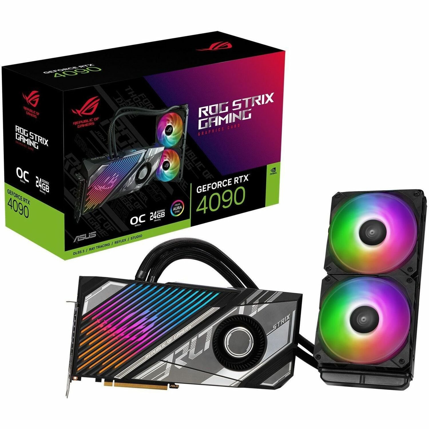 Asus ROG NVIDIA GeForce RTX 4090 Graphic Card - 24 GB GDDR6X - Full-height