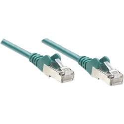 Intellinet Network Patch Cable, Cat6, 1m, Green, CCA, U/UTP, PVC, RJ45, Gold Plated Contacts, Snagless, Booted, Lifetime Warranty, Polybag
