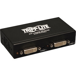 Tripp Lite by Eaton 2-Port DVI Splitter with Audio and Signal Booster Single-Link 1920x1200 at 60Hz/1080p (DVI F/2xF) TAA