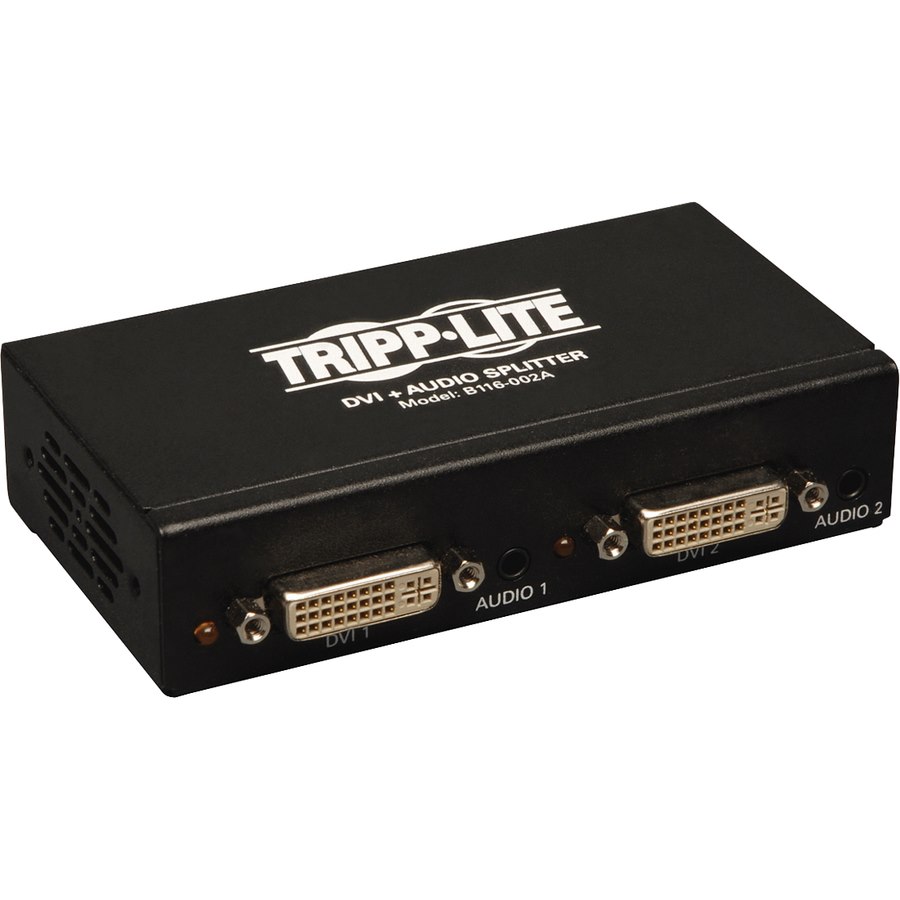Tripp Lite 2-Port DVI Single Link Video / Audio Splitter / Booster DVIF/2xF