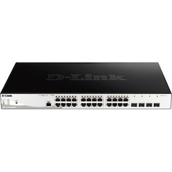 D-Link DGS-1210-28MP 28-Port Gigabit Smart Managed 370W PoE Switch with 24 RJ45 and 4 SFP (Combo) Ports