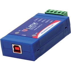 USB to Isolated 422/485 w/Plug Terminal Block and LEDs - B+B SmartWorx