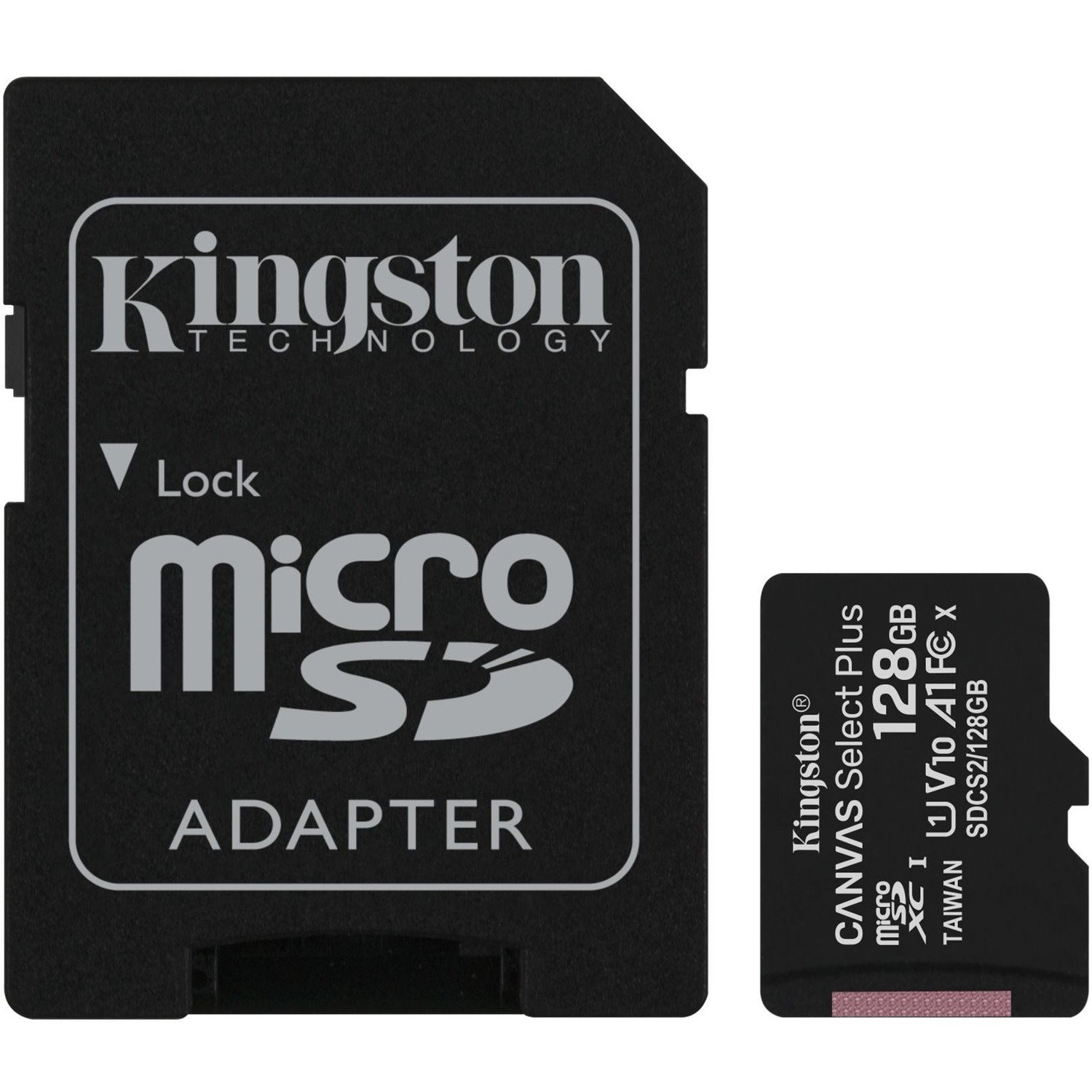 Карта памяти microsdxc uhs i u1 kingston canvas select plus 128 гб